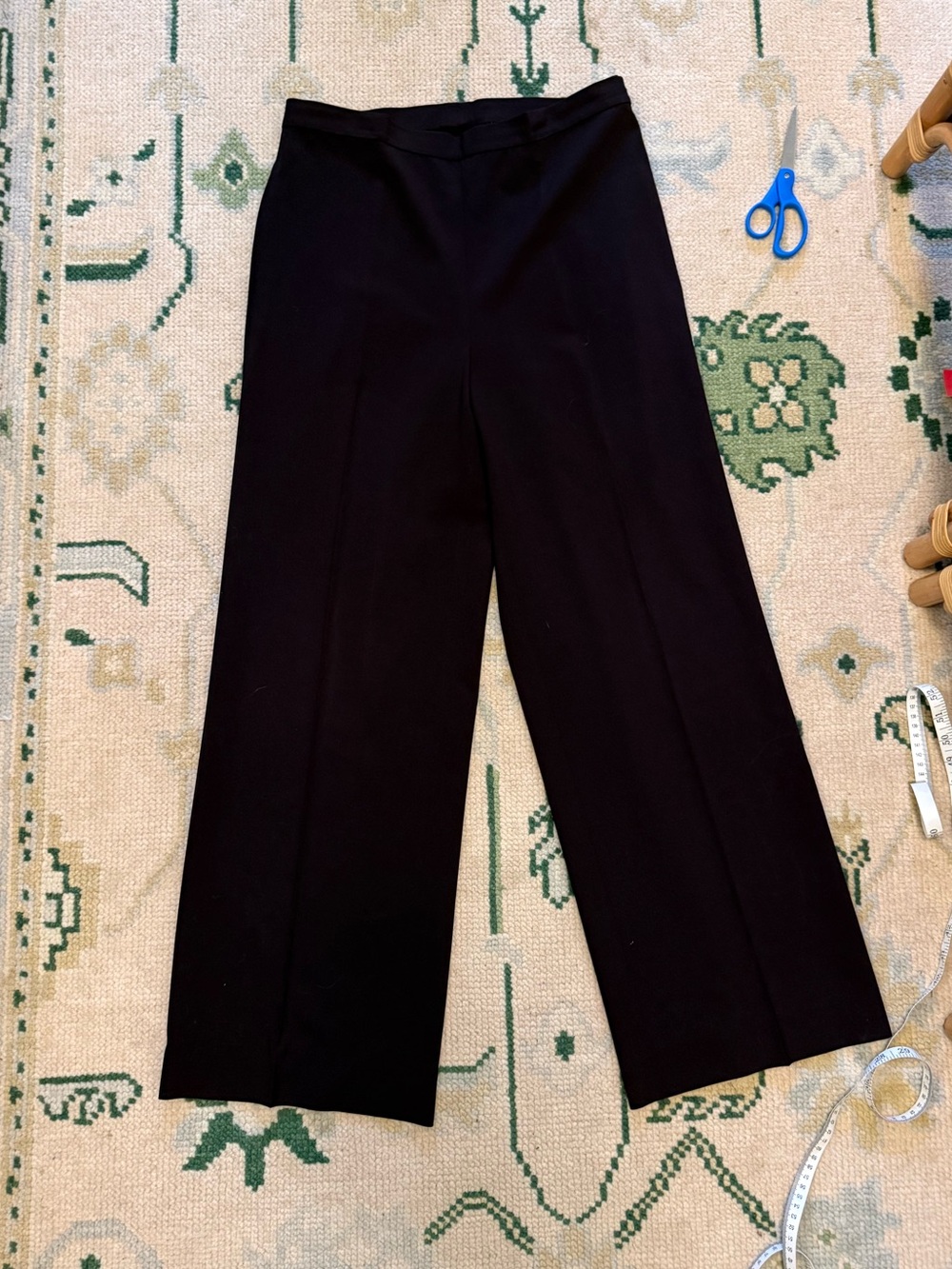 Espresso brown Ralph Lauren tailored wide-leg trousers